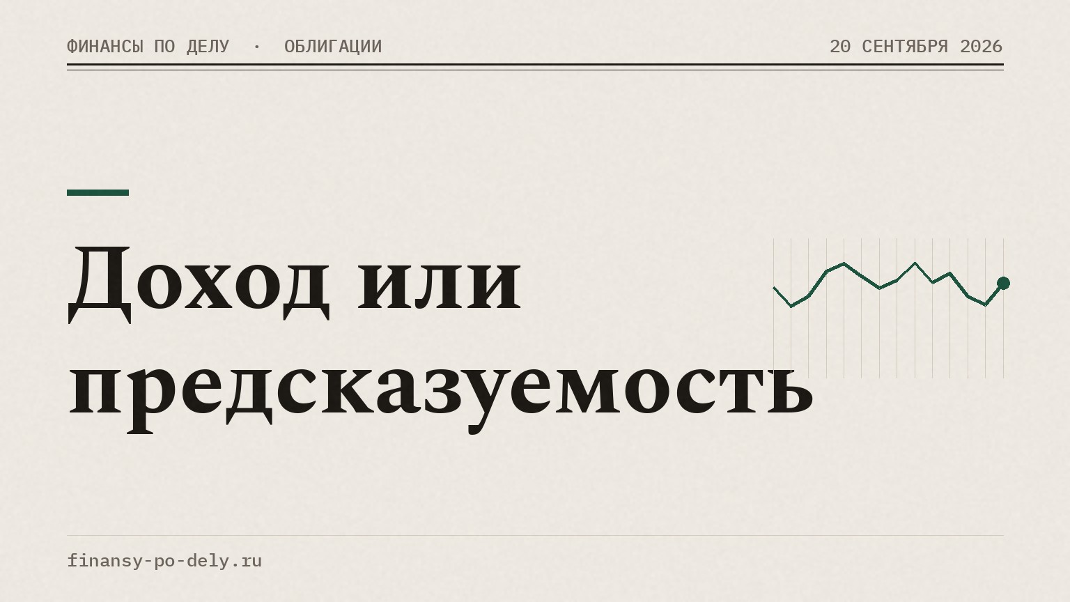 Доход или предсказуемость